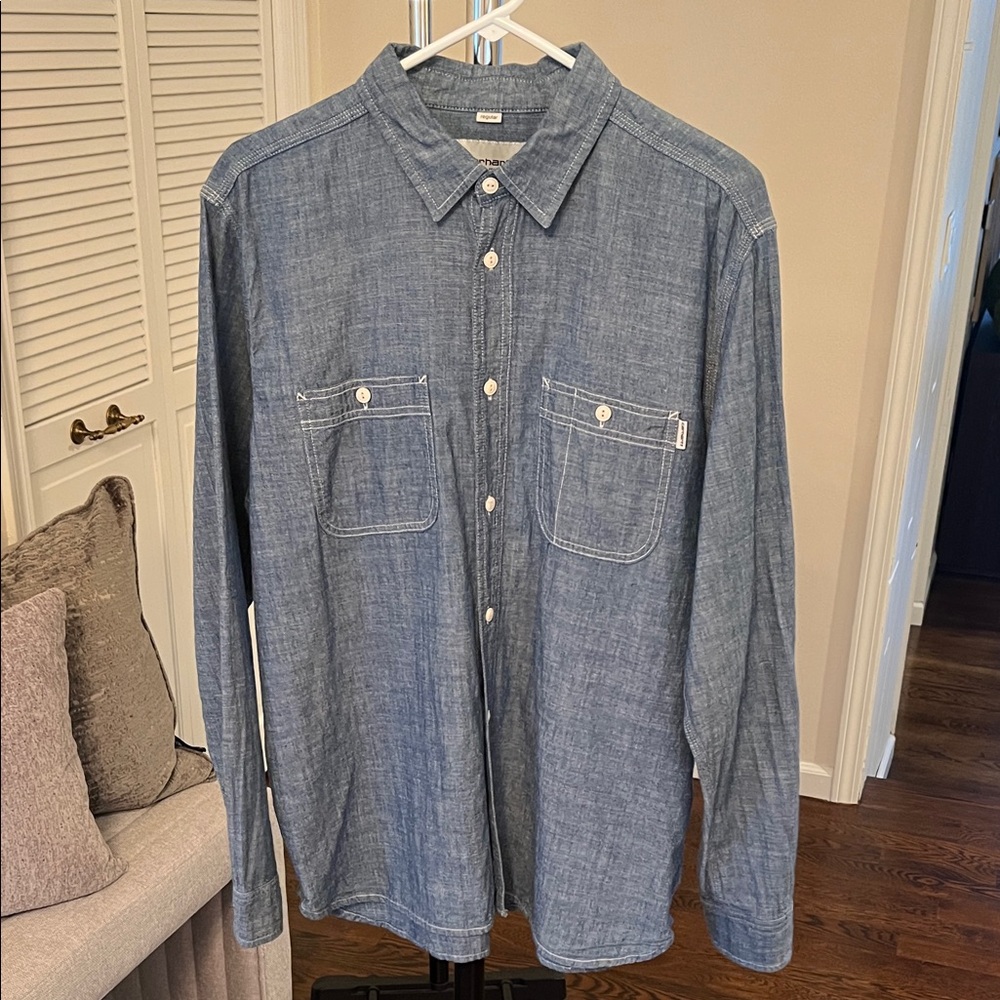 Carhartt WIP Denim-Blue Lightweight Shirt.